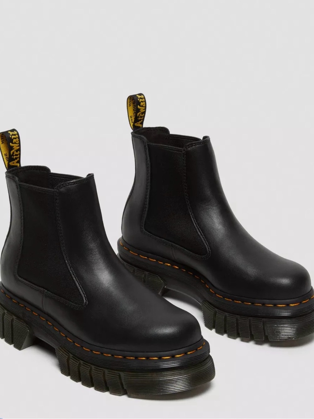 AUDRICK NAPPA LEATHER PLATFORM CHELSEA BOOTS